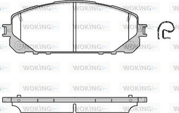 Woking P17133.00 - Kit de plaquettes de frein, frein à disque cwaw.fr