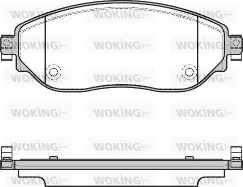 Woking P17173.08 - Kit de plaquettes de frein, frein à disque cwaw.fr