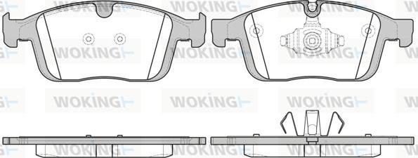 Woking P17893.00 - Kit de plaquettes de frein, frein à disque cwaw.fr