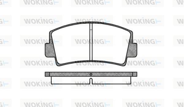 Woking P1783.00 - Kit de plaquettes de frein, frein à disque cwaw.fr