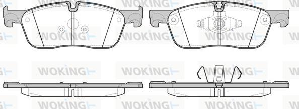 Woking P17333.00 - Kit de plaquettes de frein, frein à disque cwaw.fr