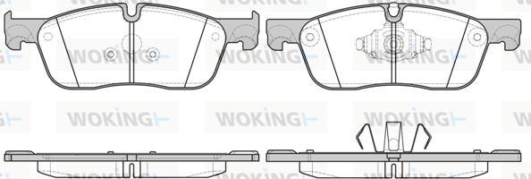 Woking P17333.10 - Kit de plaquettes de frein, frein à disque cwaw.fr