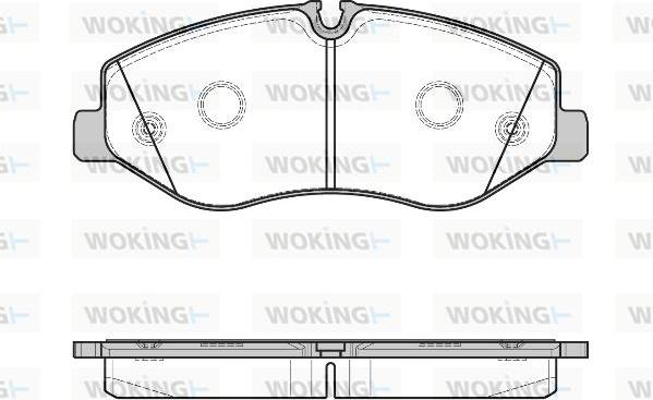 Woking P17233.00 - Kit de plaquettes de frein, frein à disque cwaw.fr