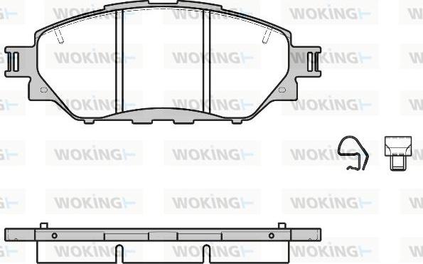 Woking P17713.04 - Kit de plaquettes de frein, frein à disque cwaw.fr