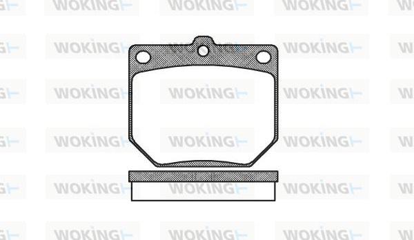 Woking P1773.20 - Kit de plaquettes de frein, frein à disque cwaw.fr