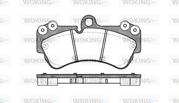 Woking P8943.00 - Kit de plaquettes de frein, frein à disque cwaw.fr