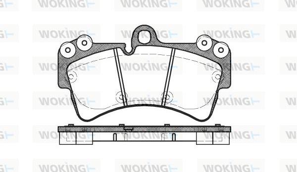 Woking P8953.00 - Kit de plaquettes de frein, frein à disque cwaw.fr