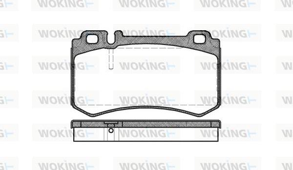 Woking P8933.00 - Kit de plaquettes de frein, frein à disque cwaw.fr