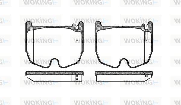 Woking P8923.00 - Kit de plaquettes de frein, frein à disque cwaw.fr