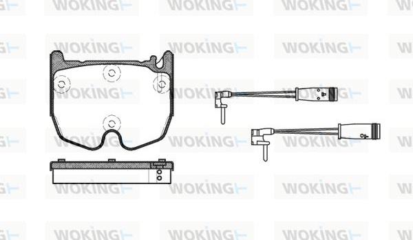 Woking P8923.02 - Kit de plaquettes de frein, frein à disque cwaw.fr