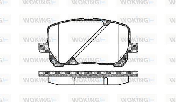 Woking P8543.00 - Kit de plaquettes de frein, frein à disque cwaw.fr