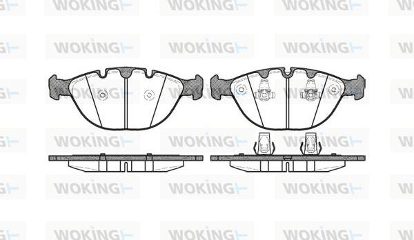 Woking P8583.00 - Kit de plaquettes de frein, frein à disque cwaw.fr