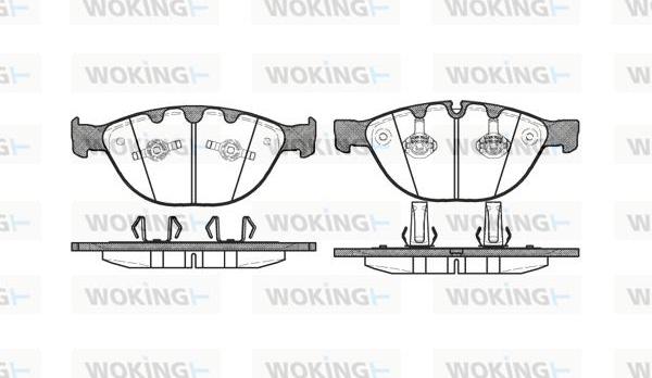 Woking P8583.10 - Kit de plaquettes de frein, frein à disque cwaw.fr