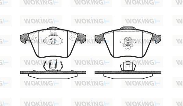 Woking P8643.20 - Kit de plaquettes de frein, frein à disque cwaw.fr