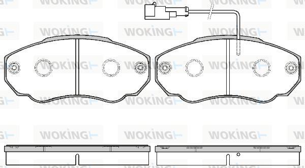 Woking P8603.21 - Kit de plaquettes de frein, frein à disque cwaw.fr