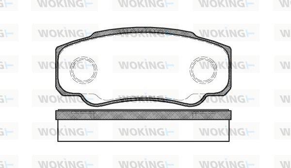 Woking P8613.00 - Kit de plaquettes de frein, frein à disque cwaw.fr