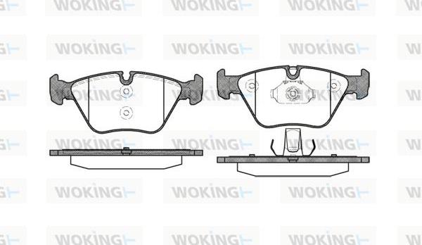 Woking P8633.00 - Kit de plaquettes de frein, frein à disque cwaw.fr