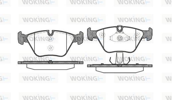 Woking P8633.10 - Kit de plaquettes de frein, frein à disque cwaw.fr