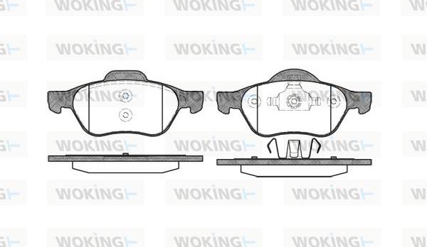 Woking P8623.00 - Kit de plaquettes de frein, frein à disque cwaw.fr