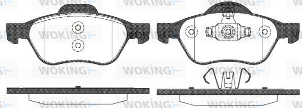 Woking P8623.10 - Kit de plaquettes de frein, frein à disque cwaw.fr