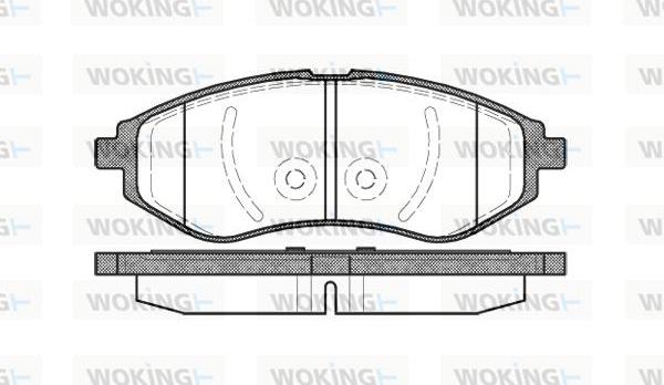 Woking P8863.00 - Kit de plaquettes de frein, frein à disque cwaw.fr