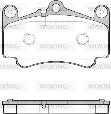 Woking P8813.00 - Kit de plaquettes de frein, frein à disque cwaw.fr