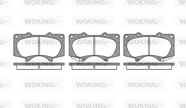 Woking P8883.00 - Kit de plaquettes de frein, frein à disque cwaw.fr