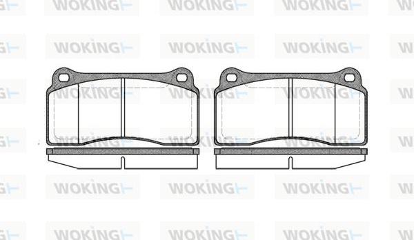 Woking P8833.00 - Kit de plaquettes de frein, frein à disque cwaw.fr