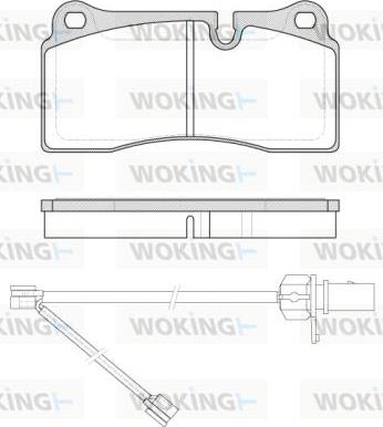 Woking P8833.21 - Kit de plaquettes de frein, frein à disque cwaw.fr