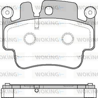 Woking P8823.00 - Kit de plaquettes de frein, frein à disque cwaw.fr