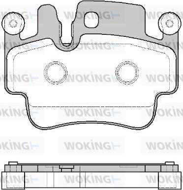 Woking P8823.10 - Kit de plaquettes de frein, frein à disque cwaw.fr