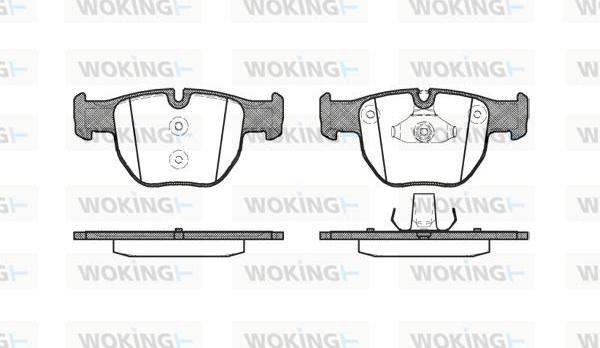 Woking P8793.00 - Kit de plaquettes de frein, frein à disque cwaw.fr