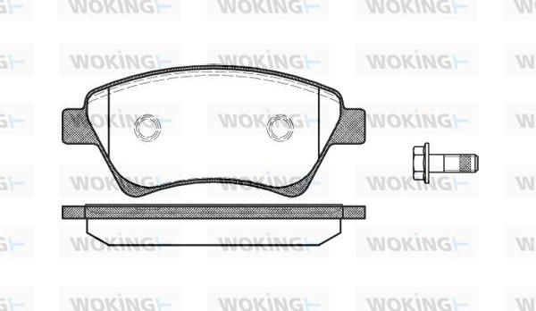 Woking P8763.00 - Kit de plaquettes de frein, frein à disque cwaw.fr