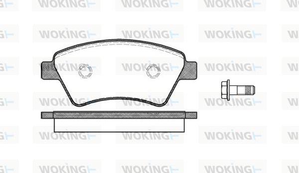 Woking P8763.10 - Kit de plaquettes de frein, frein à disque cwaw.fr