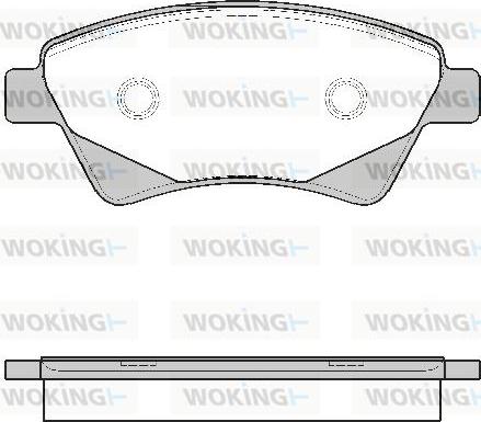 Woking P8763.20 - Kit de plaquettes de frein, frein à disque cwaw.fr