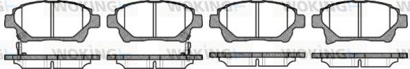 Woking P8713.12 - Kit de plaquettes de frein, frein à disque cwaw.fr