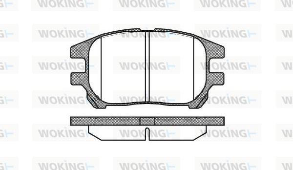 Woking P8723.00 - Kit de plaquettes de frein, frein à disque cwaw.fr