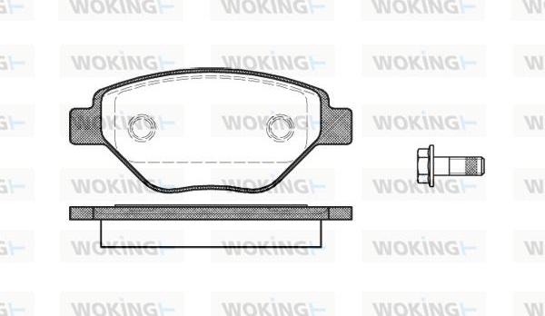 Woking P8773.00 - Kit de plaquettes de frein, frein à disque cwaw.fr