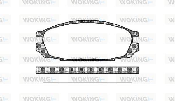 Woking P3923.00 - Kit de plaquettes de frein, frein à disque cwaw.fr