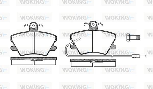 Woking P3413.02 - Kit de plaquettes de frein, frein à disque cwaw.fr