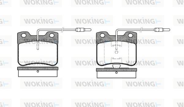 Woking P3473.04 - Kit de plaquettes de frein, frein à disque cwaw.fr