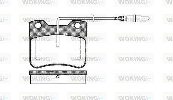 Woking P3473.24 - Kit de plaquettes de frein, frein à disque cwaw.fr