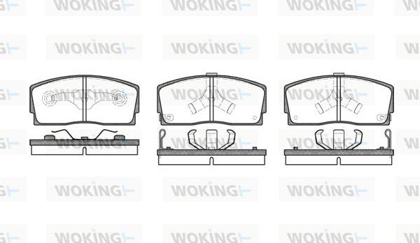 Woking P3543.02 - Kit de plaquettes de frein, frein à disque cwaw.fr