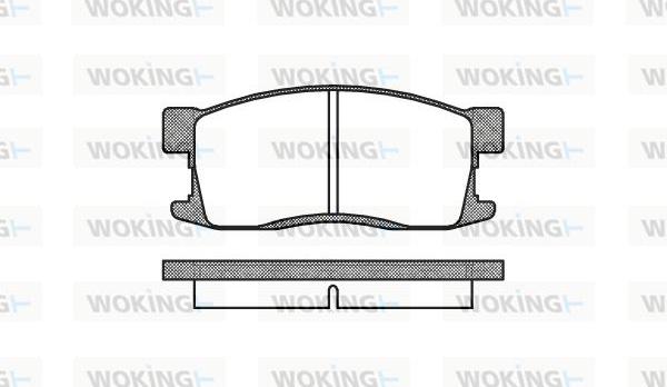 Woking P3553.00 - Kit de plaquettes de frein, frein à disque cwaw.fr