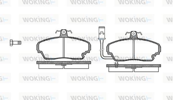 Woking P3523.01 - Kit de plaquettes de frein, frein à disque cwaw.fr