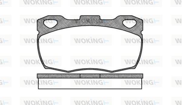 Woking P3663.00 - Kit de plaquettes de frein, frein à disque cwaw.fr