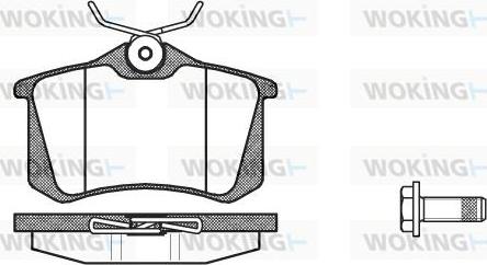 Woking P3633.92 - Kit de plaquettes de frein, frein à disque cwaw.fr