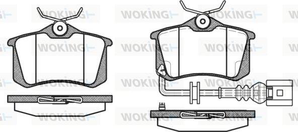 Woking P3633.41 - Kit de plaquettes de frein, frein à disque cwaw.fr