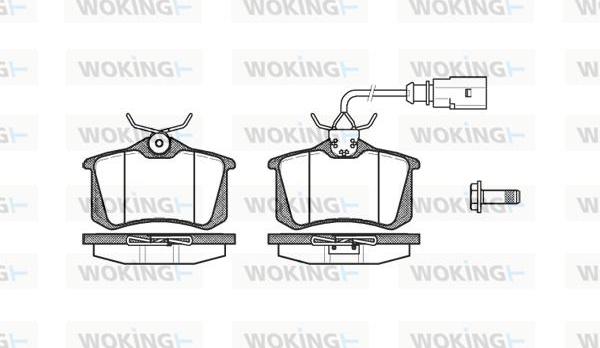 Woking P3633.02 - Kit de plaquettes de frein, frein à disque cwaw.fr