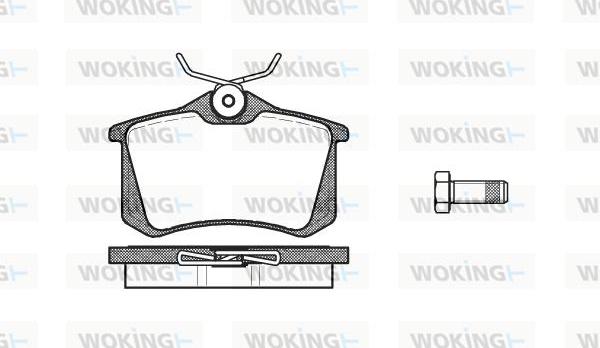 Woking P3633.10 - Kit de plaquettes de frein, frein à disque cwaw.fr